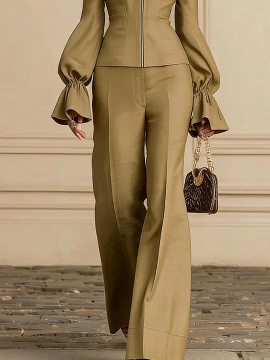 Urban Plain Straight Pants