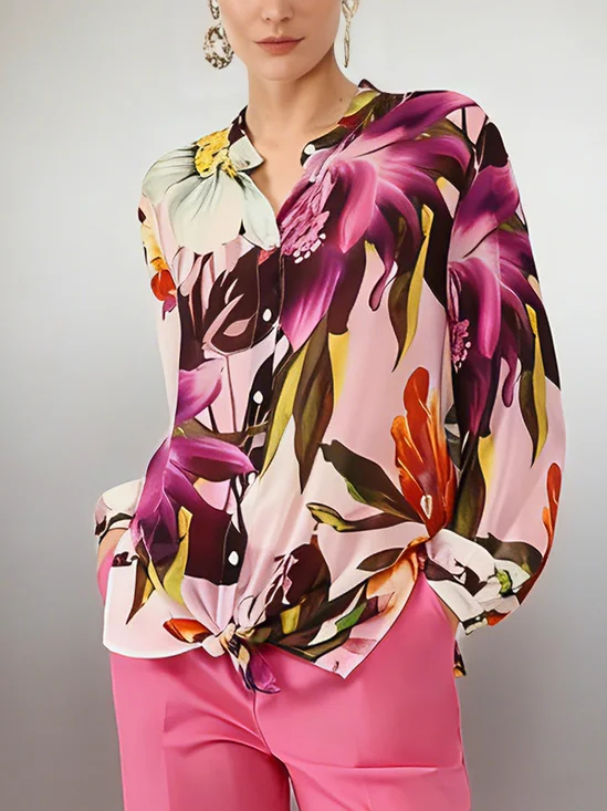 Urban Floral Printing Shirt