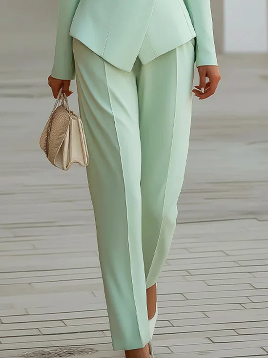 Urban Plain  Fashion Straight Pants