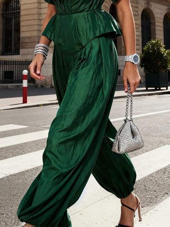 Elegant Plain Bloomers Pants