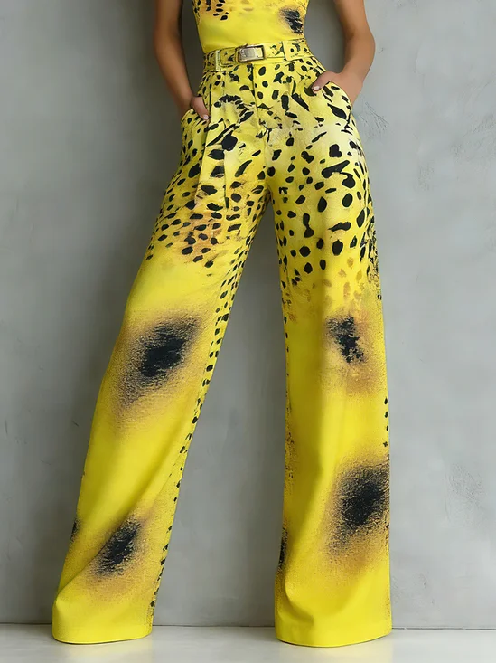 Casual Leopard Printing Fashion Pants