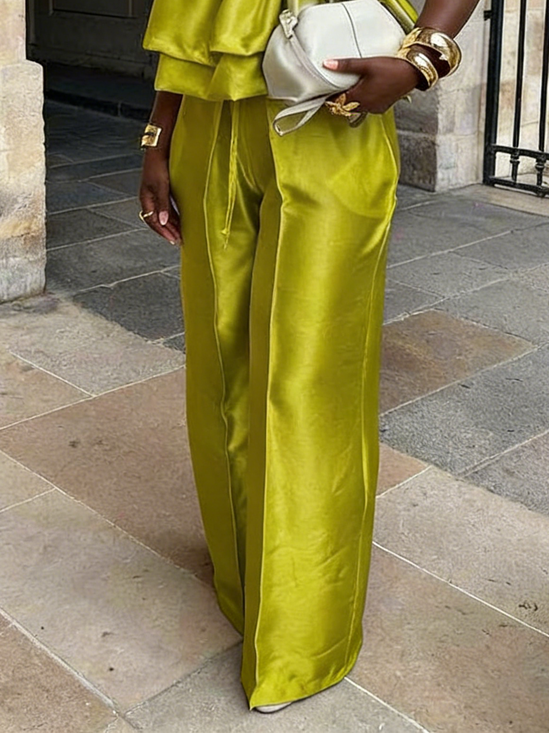Urban Plain Straight Pants