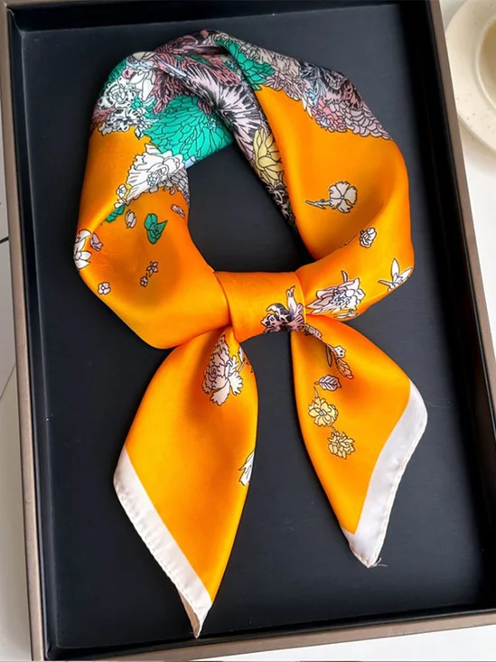 Urban Floral Silk Scarf