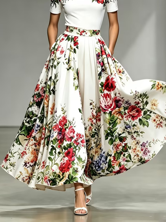Urban Floral Maxi Skirt