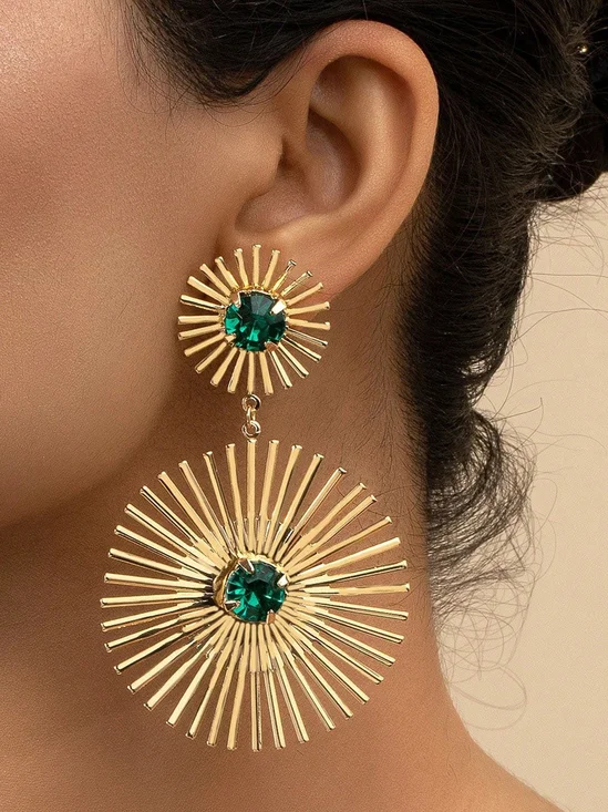 Elegant Color Block Earrings
