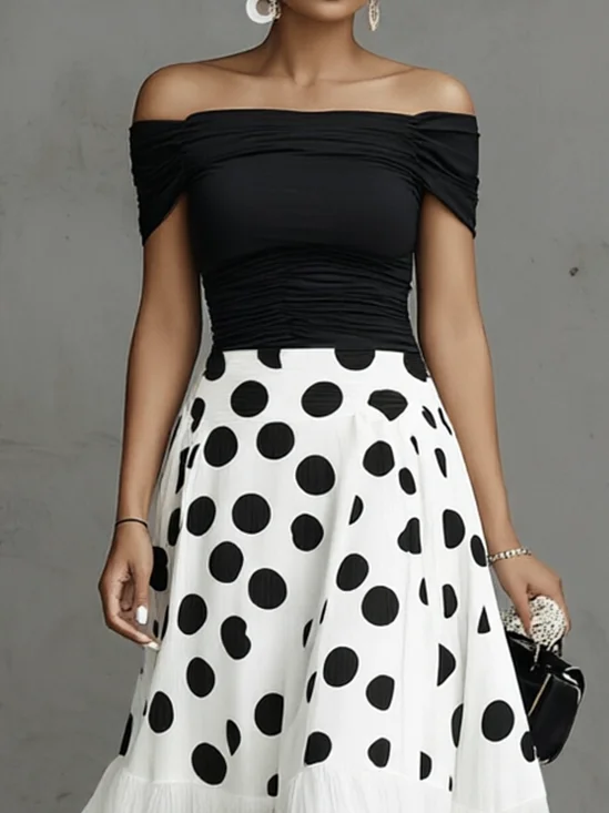 Elegant Plain Ruched Cold Shoulder T-shirt