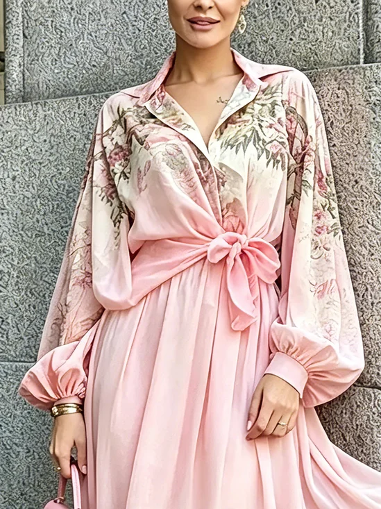 Elegant Random Print Shirt