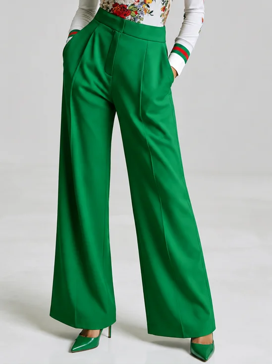 Urban Plain Straight Pants