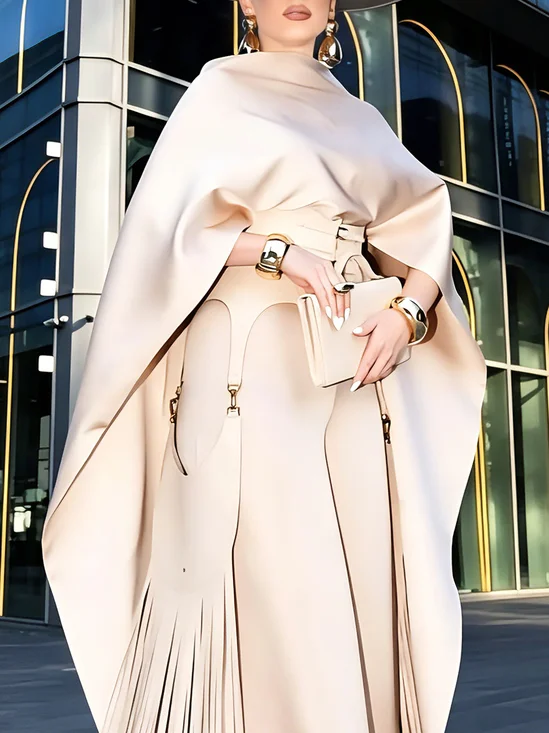 Urban Plain Mock Neck Blouse