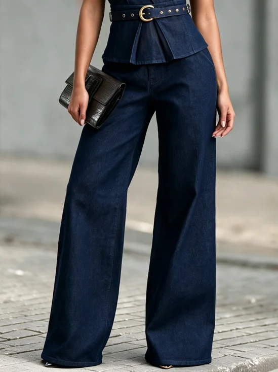 Plain Denim Urban Jeans