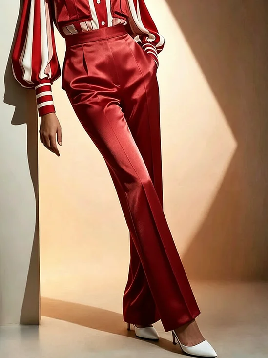 Regular Fit Urban Plain Straight Pants