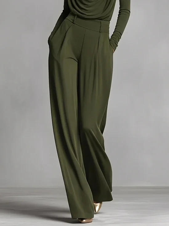 Urban Plain Straight Pants