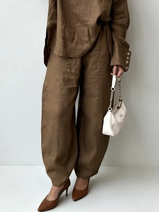 Casual Loosen Plain Pants