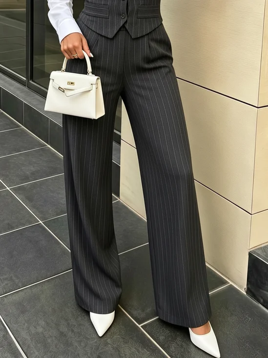 Urban Striped Striped Straight Pants