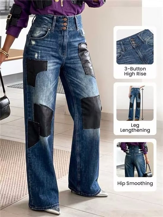 Urban Split Joint Denim Jeans