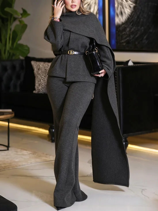 Urban Plain Wrap Jacket No Belt