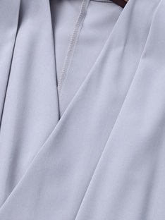 Gray Plain Short Sleeve V Neck Jumpsuit