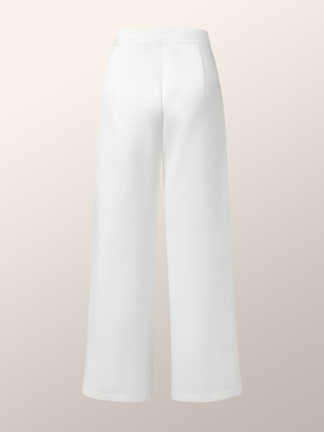 Regular Fit Plain Elegant Fashion Pants