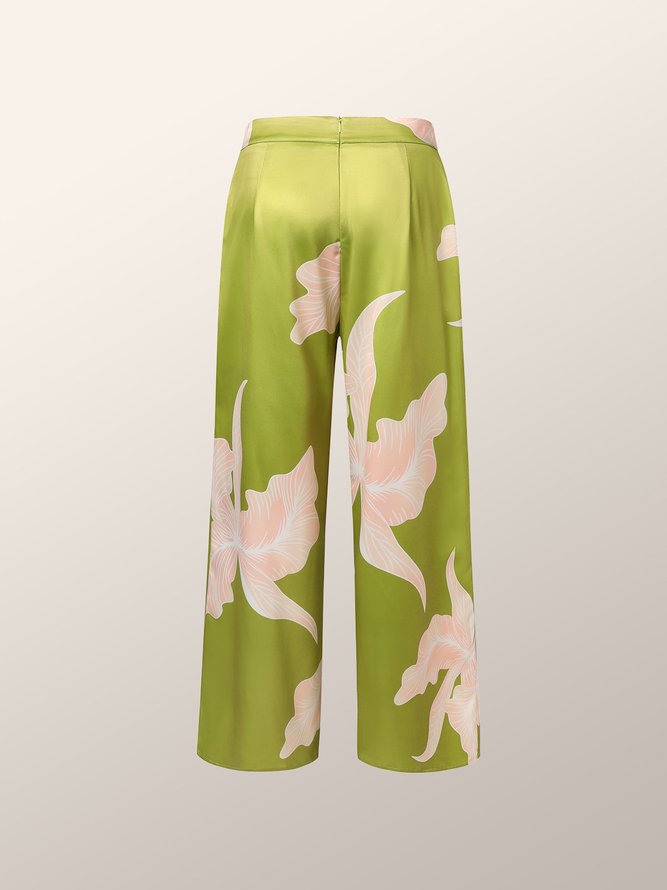 Floral Loose Vacation Fashion Pants