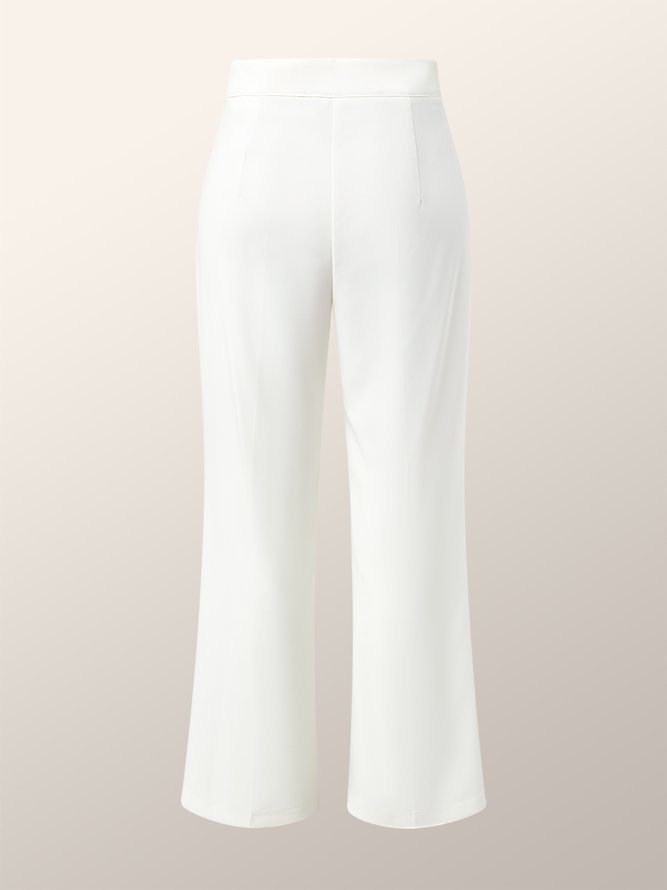 Regular Fit Micro-Elasticity Urban Plain Fashion Long Pants