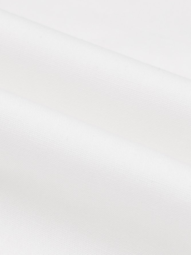 Long sleeve Elegant Regular Fit Shirt Collar White Blouse