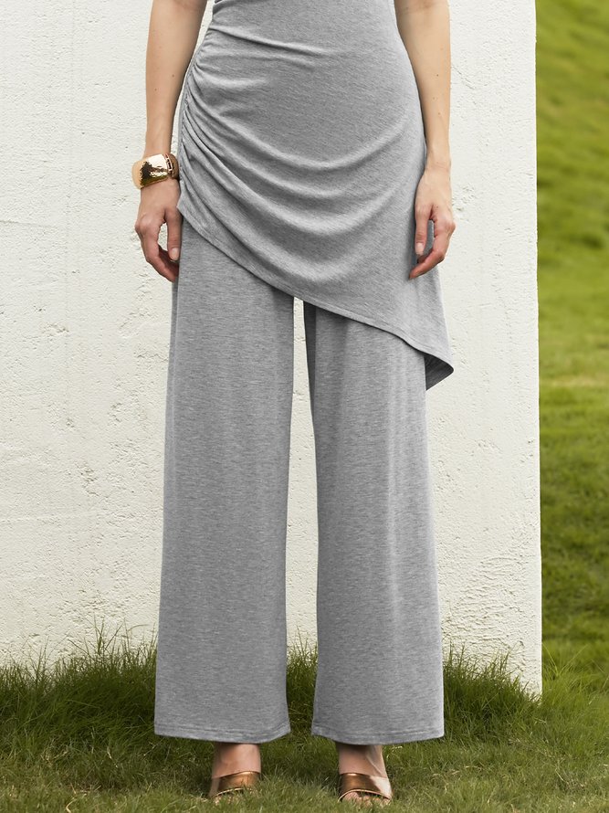 Stylewe High Elasticity Loose Plain Fashion Long Pants