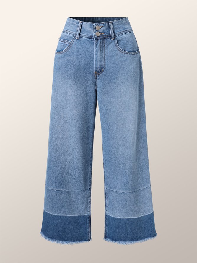 Plain Regular Fit Denim Urban Jeans