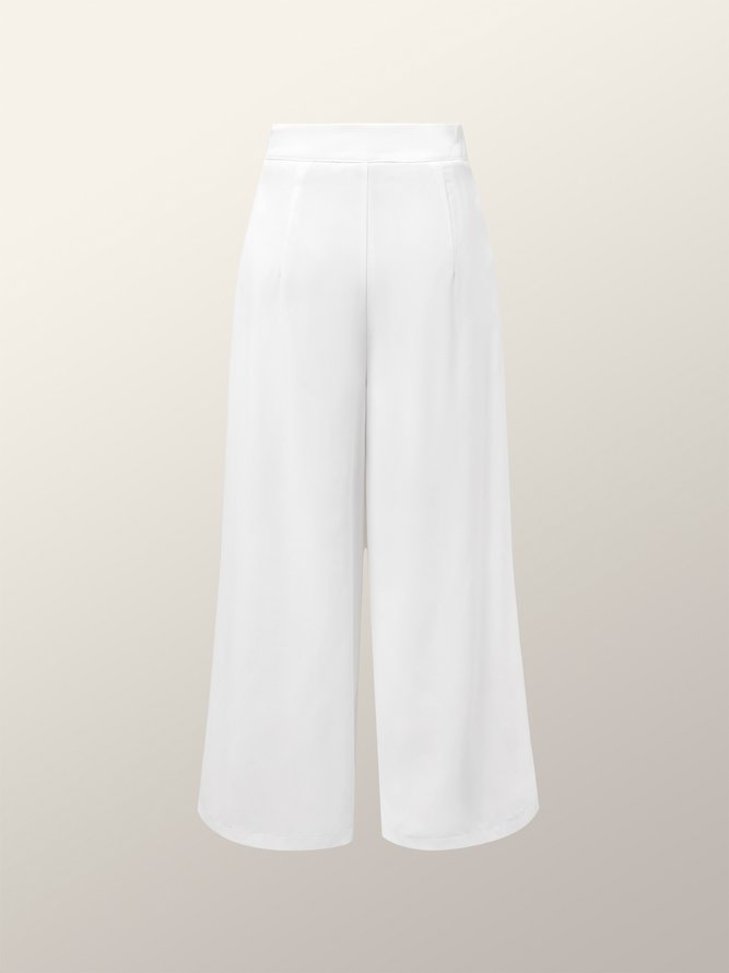 Elegant Regular Fit Plain Fashion Pants