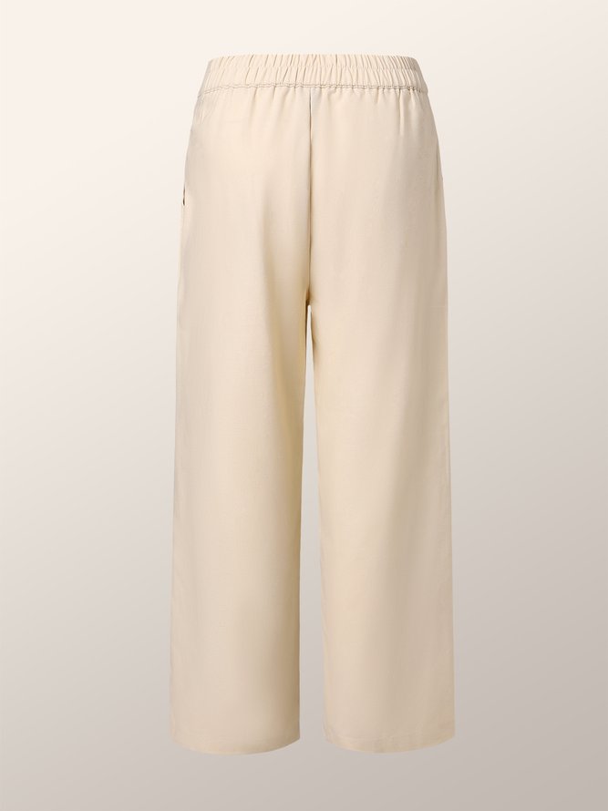 Casual Plain Loose Fashion Long Pants Straight pants