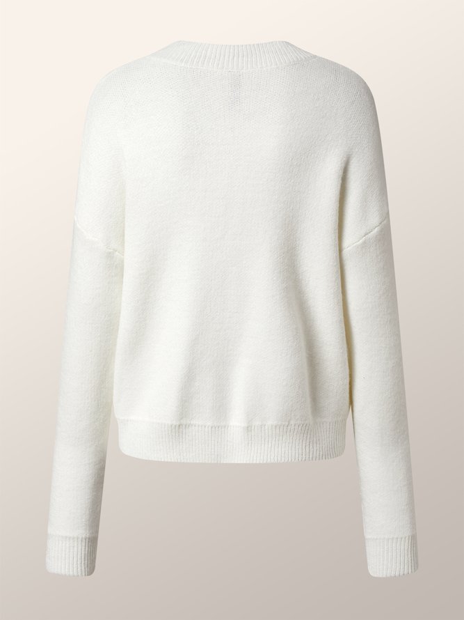 Loose Stand Collar Long sleeve Urban Sweater