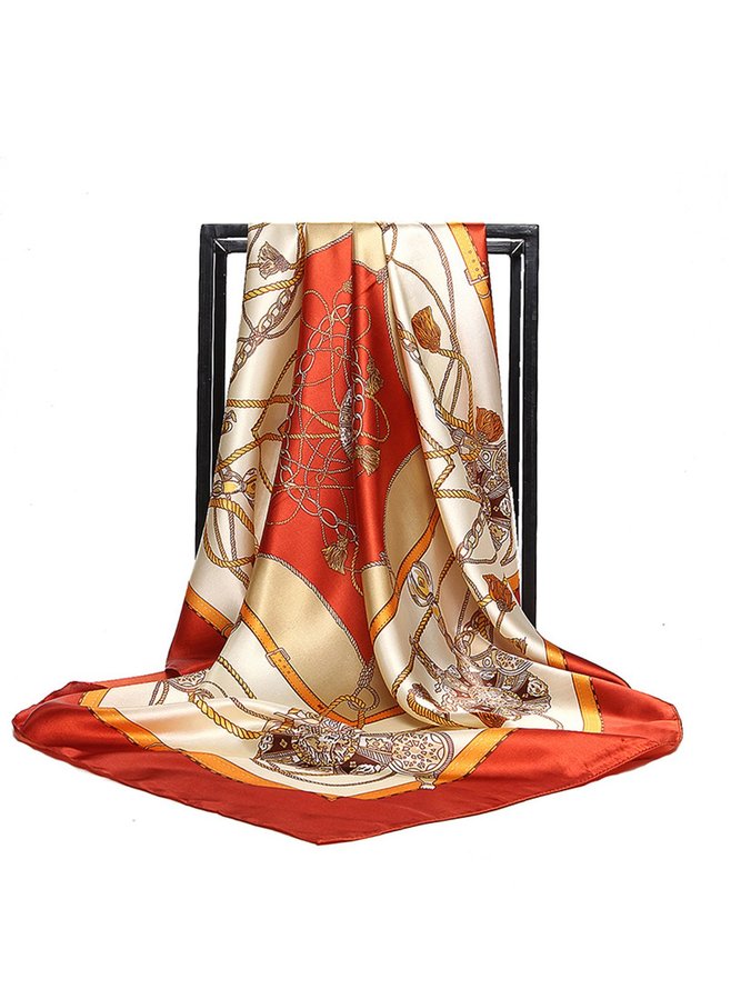 Stylewe Abstract Yellow Scarves Spring/fall Casual Polyester Scarves-image-3458707