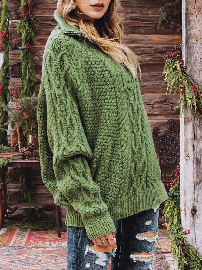 Women Long Sleeve Turtleneck Sweater