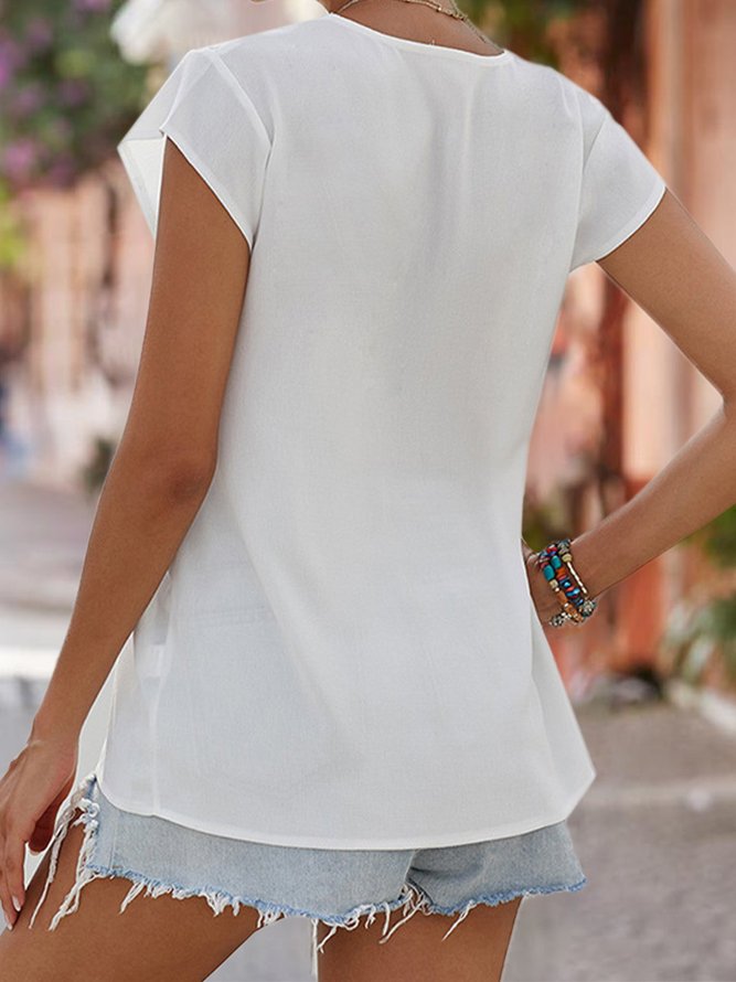 Holiday Embroidered Vintage Shift Top
