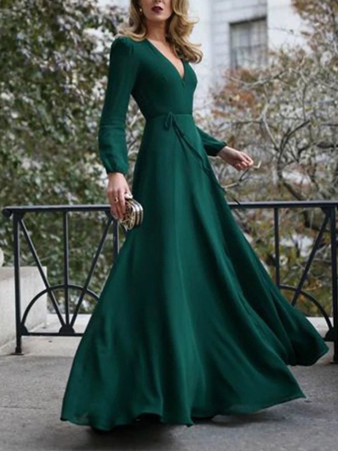 Swing Date Elegant Maxi  Dress