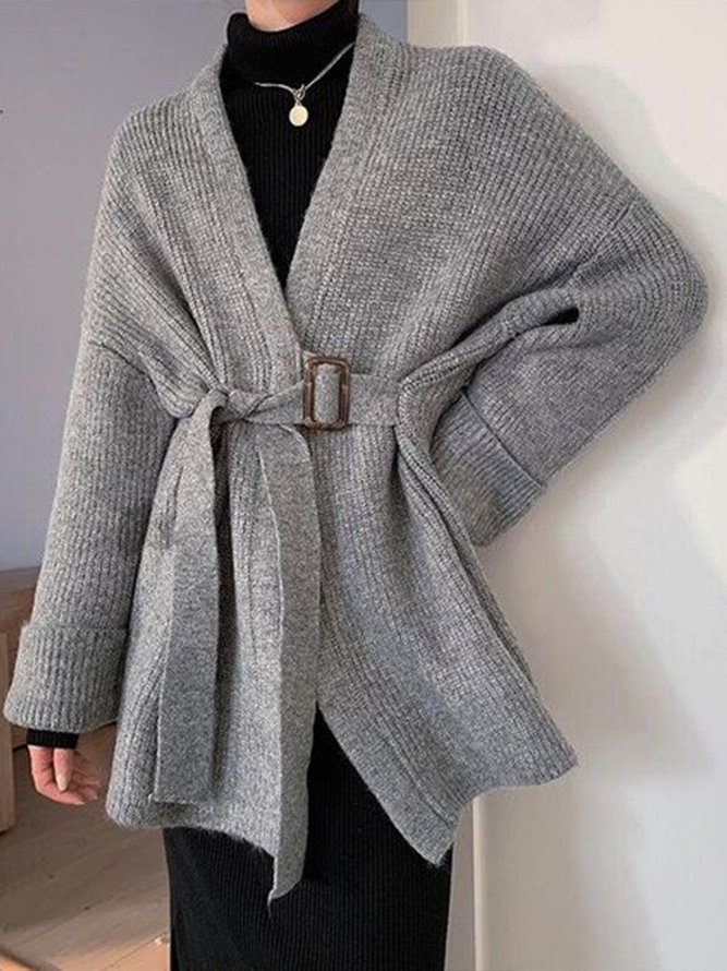 Elegant Long Sleeve Causal Sweater Outwear