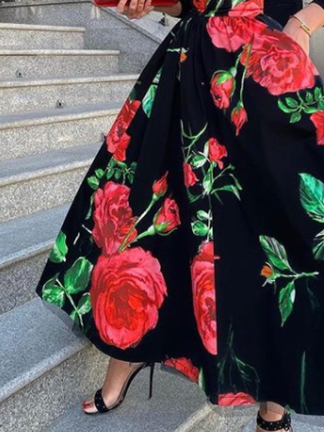 Lady Regular Fit Floral Skirt