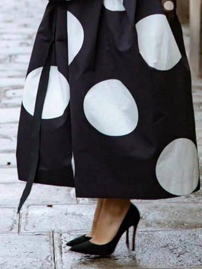 Polka Dots Loosen Elegant Skirt