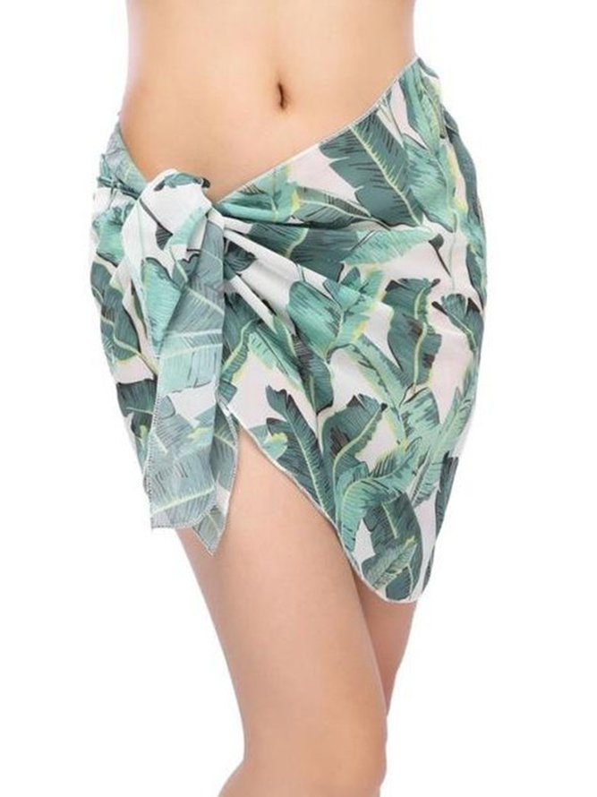 Women's Beach Sexy Short Sarong Tulle Chiffon Skirt
