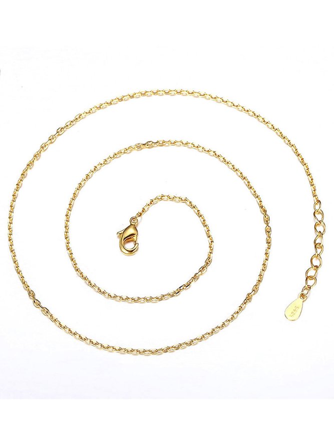 40+5cm Simple DIY Pendant Necklace Copper Cross Necklace Extension Chain