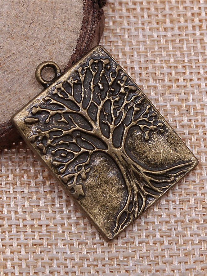 DIY Tree of Life Pattern Pendant Bracelet Necklace Jewelry Accessories Thanksgiving Christmas Gifts