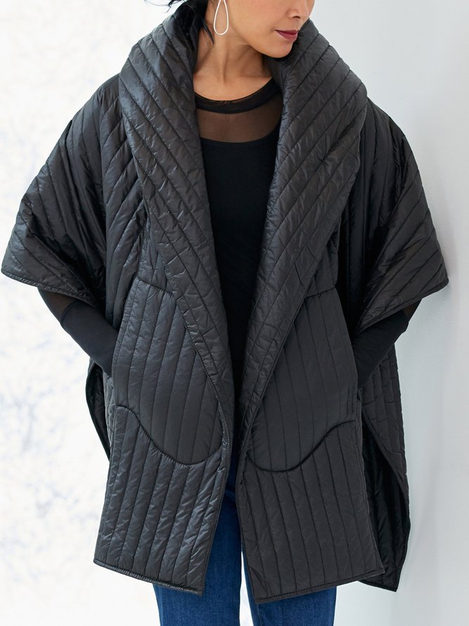 Regular Size Plain Simple Loose Fleece Coat