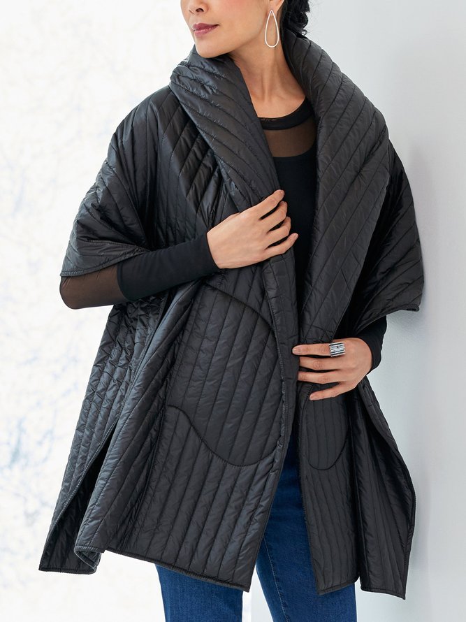 Regular Size Plain Simple Loose Fleece Coat