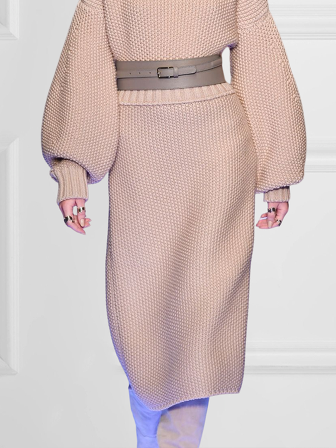 Wool/Knitting Plain Elegant Skirt