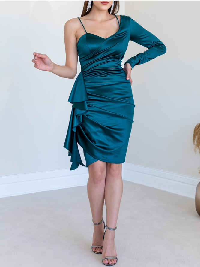 Asymmetrical Regular Fit Elegant Dress & Party Dress