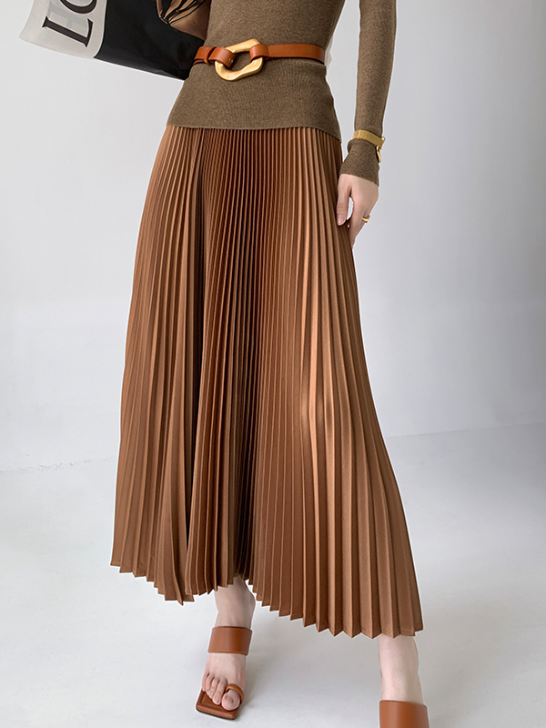Elegant Regular Fit Plain Skirt