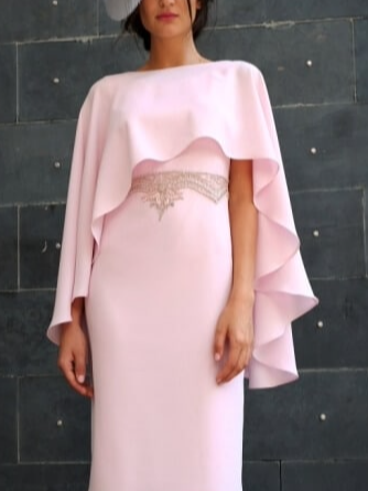 Lace Plain Elegant Wrap Party Dress