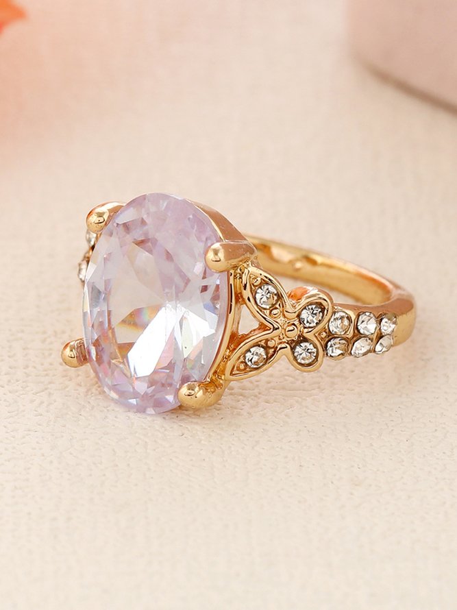 Butterfly Rhinestone Party Crystal Ring