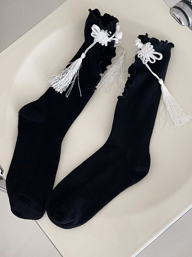 Chinese Style Girl's Socks