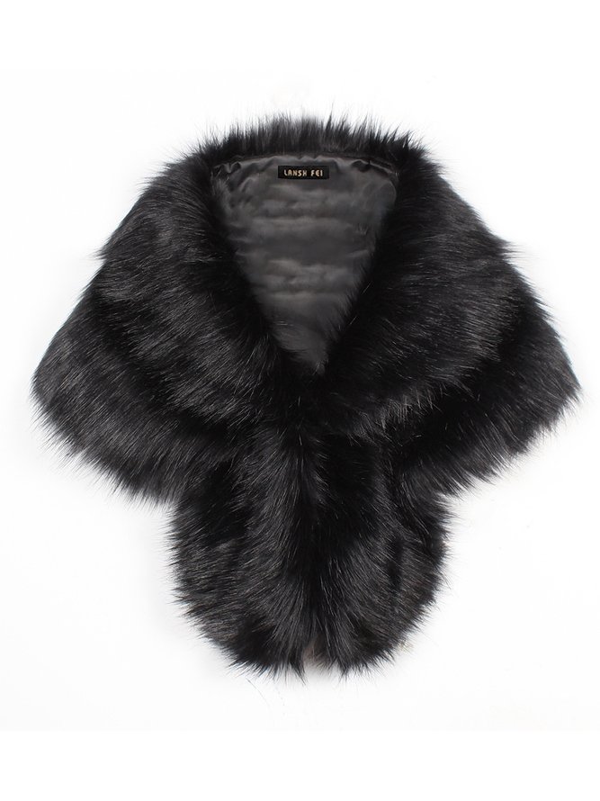 Elegant Faux Fur Warmth Wrap Scarf
