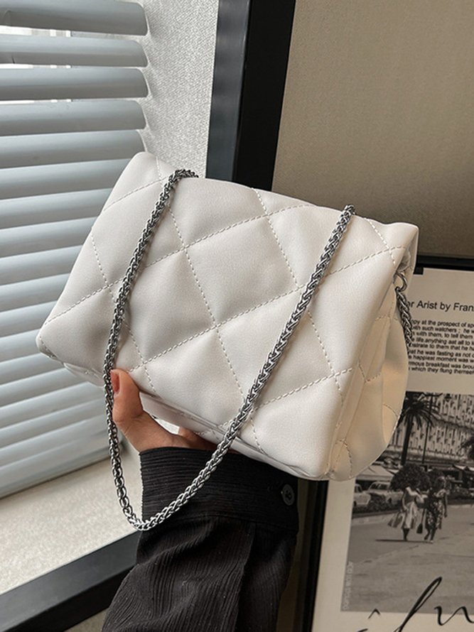 Women Minimalist Rhombus Chain Crossbody Bag